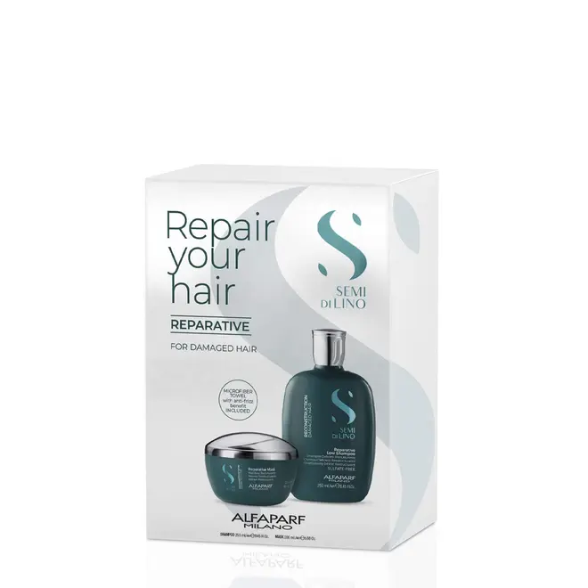 Kit Alfaparf Semi Di Lino Reconstruction Shampoo 250ML + Máscara 200ML