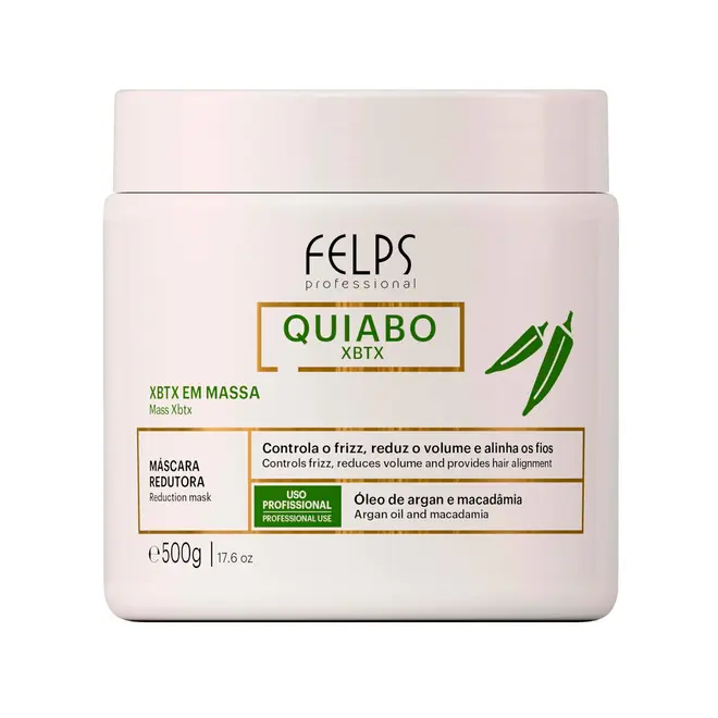 Máscara Antifrizz Felps Professional Quiabo XBTX 500g
