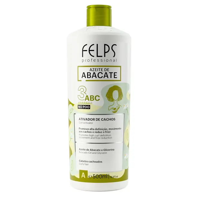 Ativador de Cachos Felps Professional Cachos Azeite de Abacate 500ml