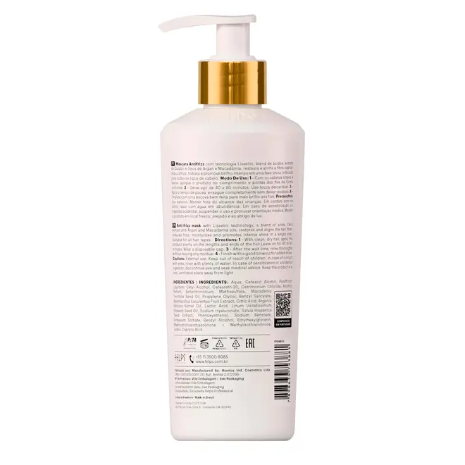 Máscara Antifrizz Felps Professional Quiabo XBTX 300ml