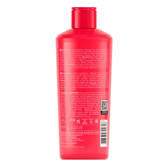 Shampoo Felps Professional S.O.S. Reconstrução 250ml