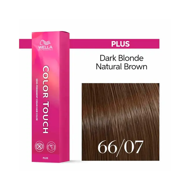 Tonalizante Wella Professionals Color Touch 66/07 Louro Escuro Intenso Natural Marrom Plus 60G