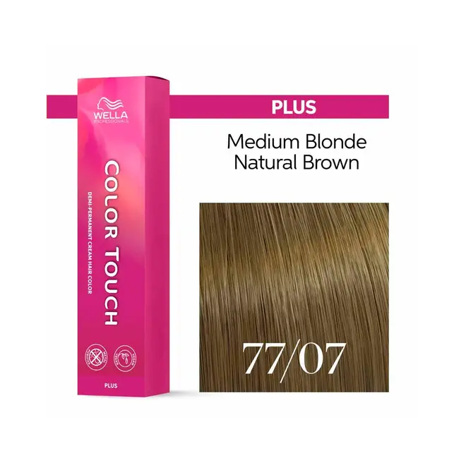 Tonalizante Wella Professionals Color Touch 77/07 Louro Medio Intenso Natural Marrom Plus 60G