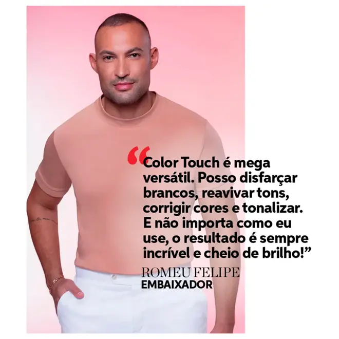 Tonalizante Wella Professionals Color Touch 7/0 Louro Medio Pure Natural 60G