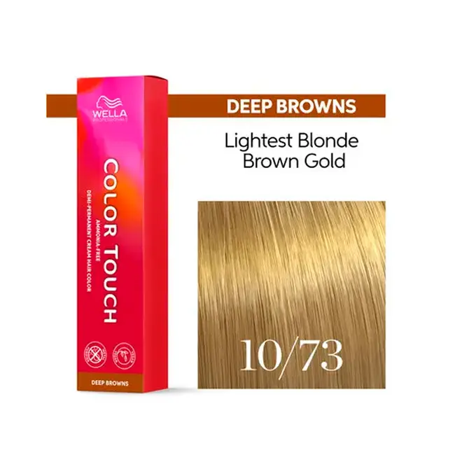 Tonalizante Wella Professionals Color Touch 10/73 Louro Claríssimo Marrom Dourado Deep Browns 60G