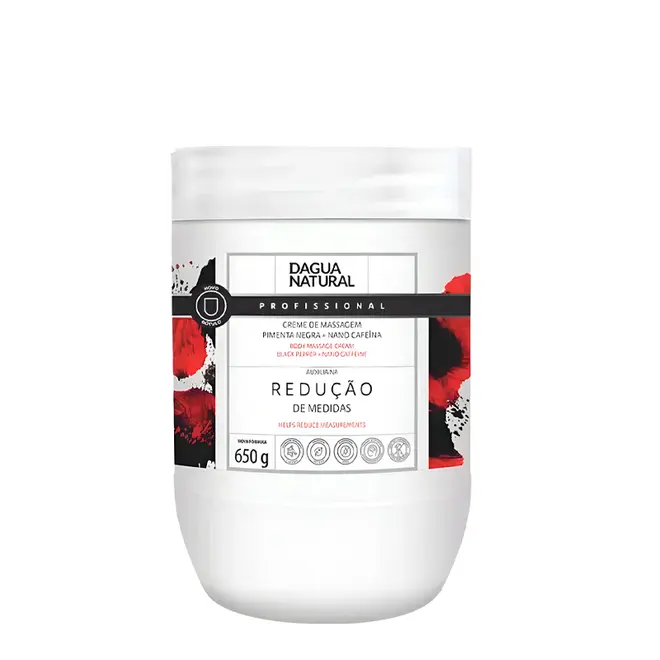 Creme de Massagem Corporal D'Agua Natural Pimenta Negra 650g