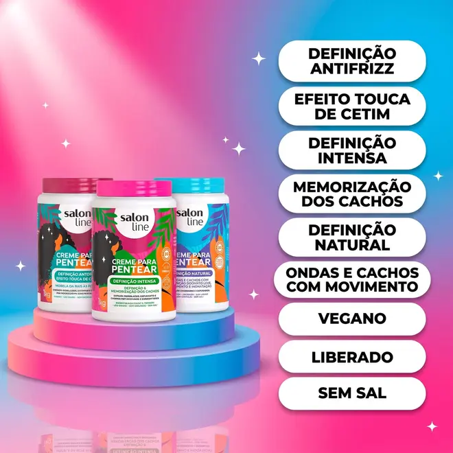 Creme para Pentear Salon Line Definição Antifrizz 1kg