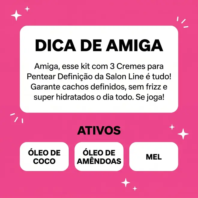 Creme para Pentear Salon Line Definição Antifrizz 1kg