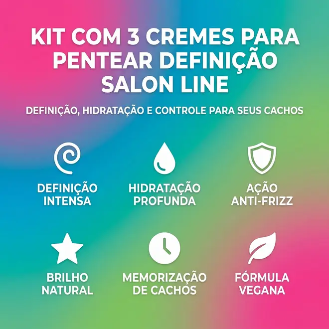 Creme para Pentear Salon Line Definição Antifrizz 1kg