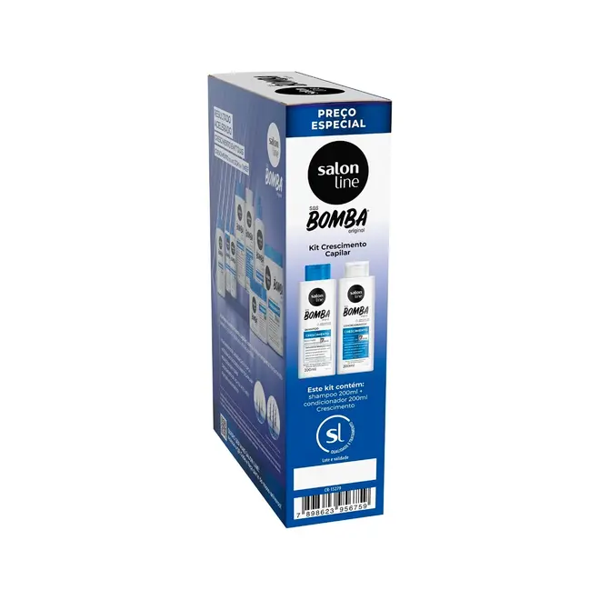 Shampoo e Condicionador Salon Line S.O.S Bomba Original 200ml