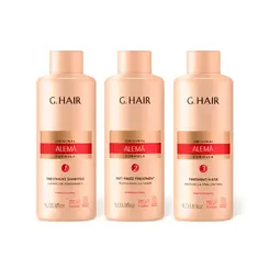 Kit Escova Progressiva G.Hair Tratamento Alemã 1lt