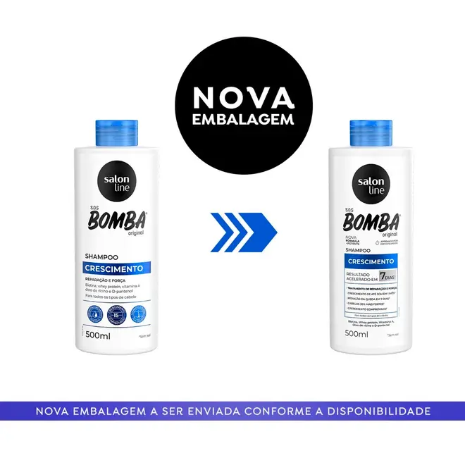 Shampoo Salon Line S.O.S. Bomba Original 500ml