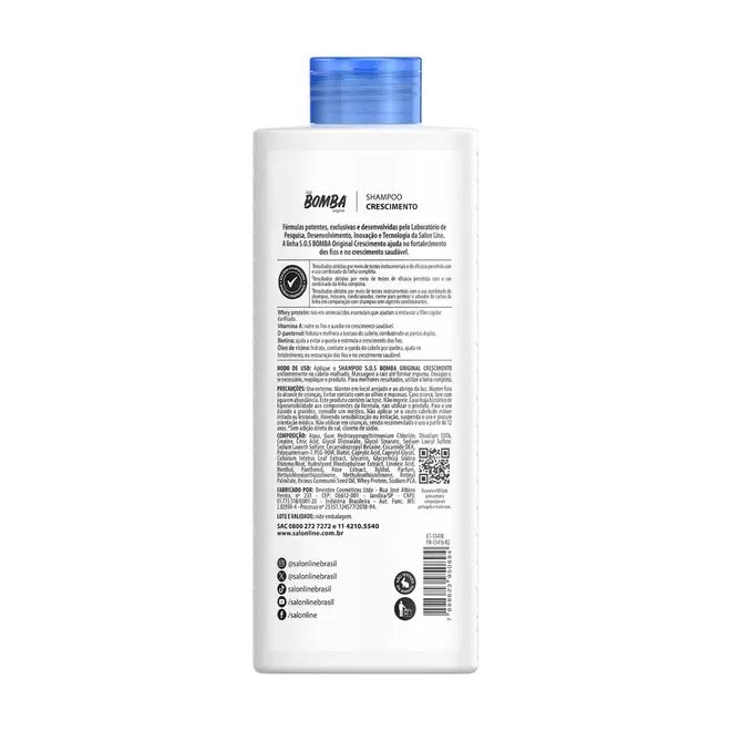 Shampoo Salon Line S.O.S. Bomba Original 500ml