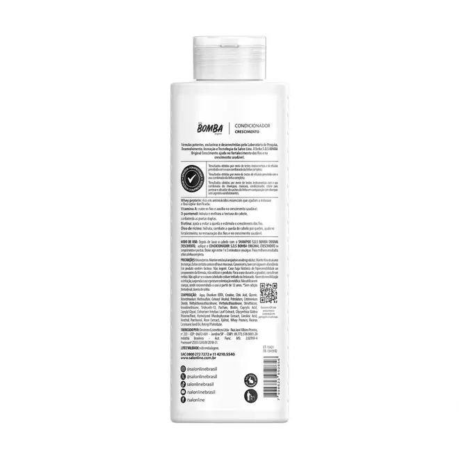 Condicionador Salon Line S.O.S Bomba Original 300ml