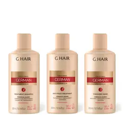 Kit Escova Progressiva G.Hair Tratamento Alemã 250ml