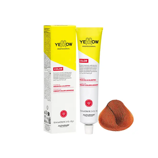 Coloração Permanente Yellow 8.4 Louro Claro Cobre 60g