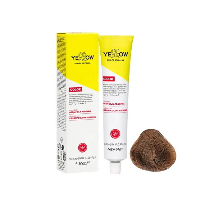 Coloração Permanente Yellow 8.3 Louro Claro Dourado 60g