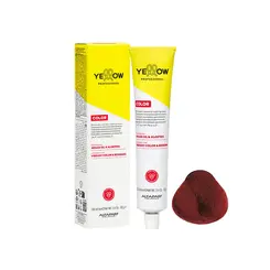 Coloração Permanente Yellow 6.66S Louro Escuro Vermelho Super Intenso 60g