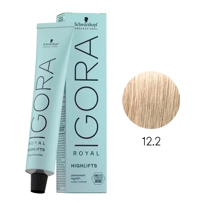 Coloração Permanente Igora Royal 12.2 Super Clareador Fumê Highlifts 60ml