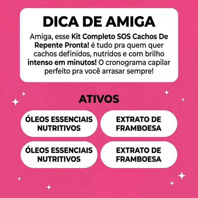 Creme de Pentear Salon Line S.O.S Cachos De Repente Pronta! Antiporosidade 300ML