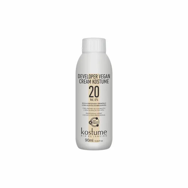 Água Oxigenada Vegana Kostume 20 volumes 90ml