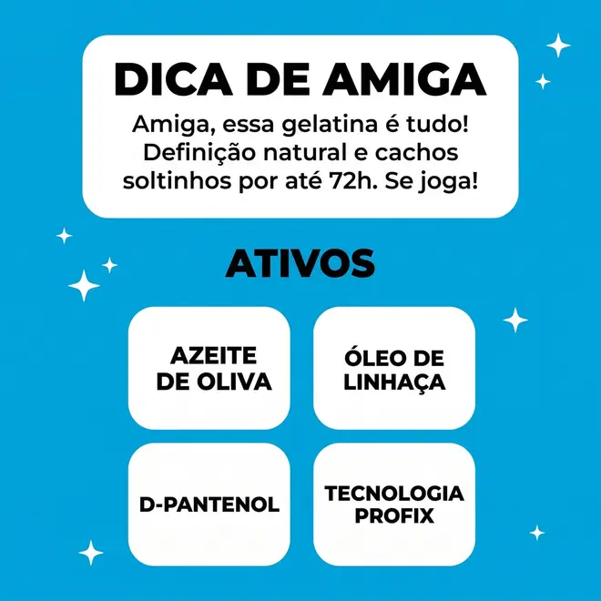 Gelatina Salon Line #Todecacho Definição Natural 550g