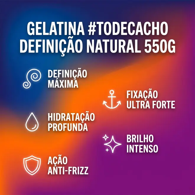 Gelatina Salon Line #Todecacho Definição Natural 550g