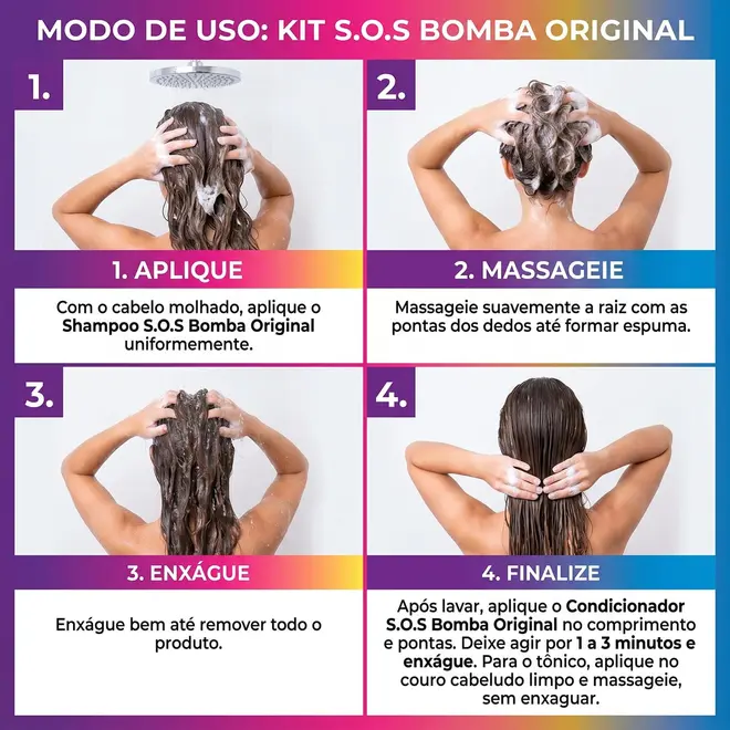 Shampoo e Creme Multifuncional Salon Line Definição Natural 300ml