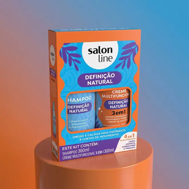 Shampoo e Creme Multifuncional Salon Line Definição Natural 300ml