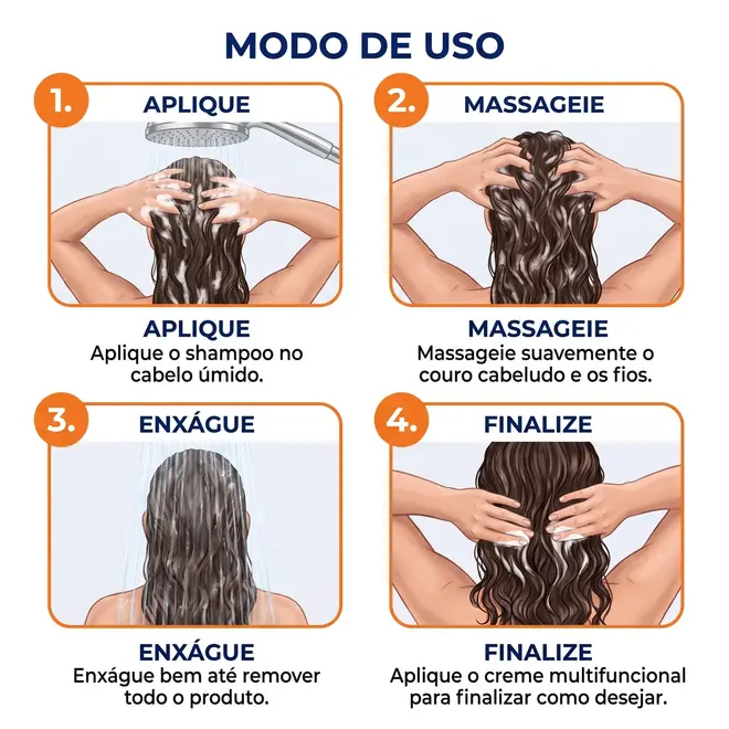 Shampoo e Creme Multifuncional Salon Line Definição Natural 300ml