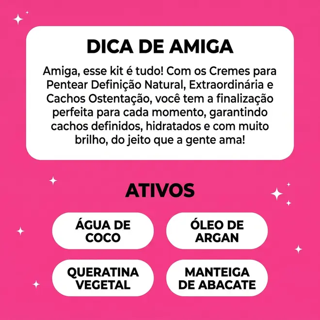 Creme Para Pentear Salon Line  Definição Natural 300ml