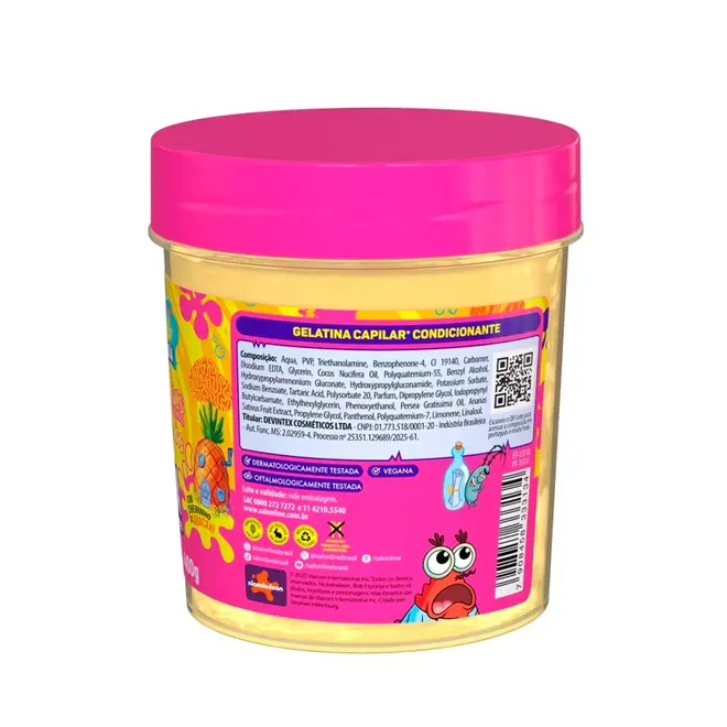 Gelatina Salon Line Bob Esponja SOS Cachos Kids 400g