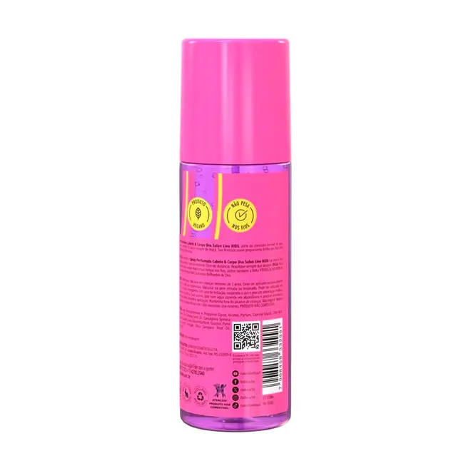 Spray Perfumado Salon Line Kids Uva Salon Line 200ml