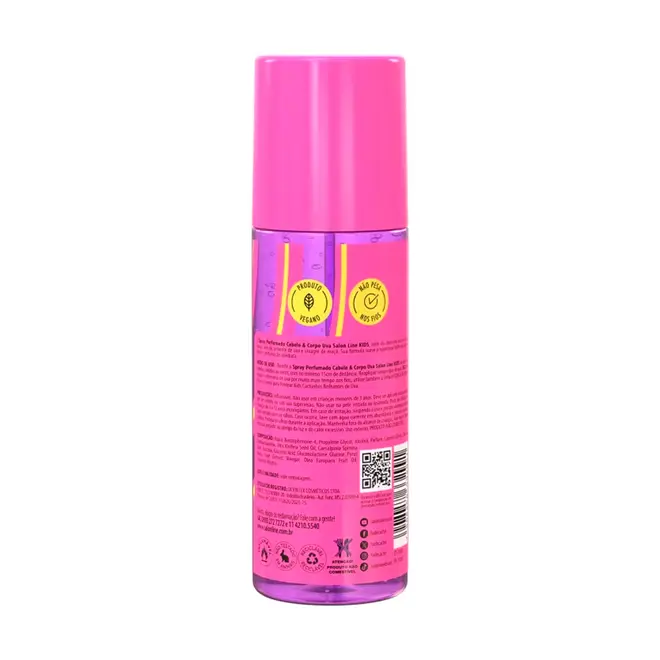 Spray Perfumado Salon Line Kids Uva Salon Line 200ml