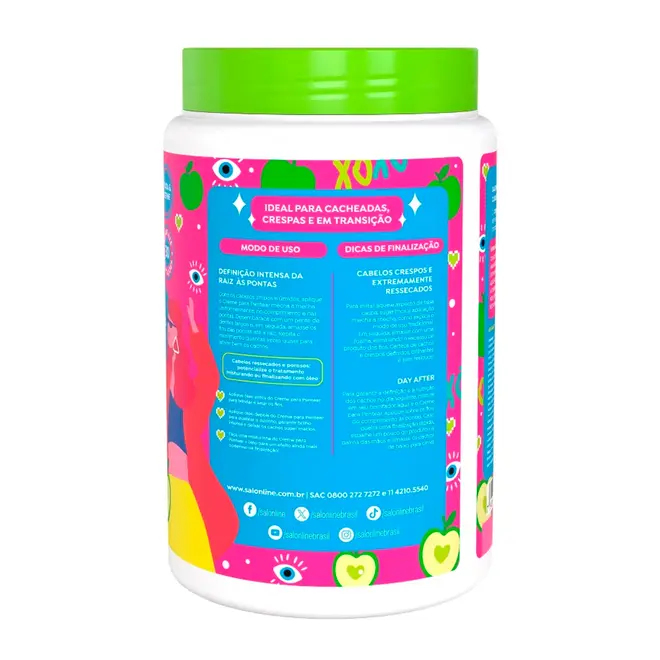 Creme para Pentear Salon Line Xô Porosidade Definição & Selagem Máxima 1kg