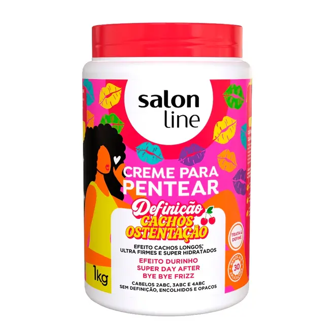 Creme para Pentear Salon Line Cachos Ostentação 1kg
