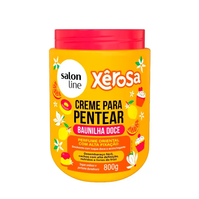 Creme para Pentear Salon Line Xêrosa Baunilha Doce 800g