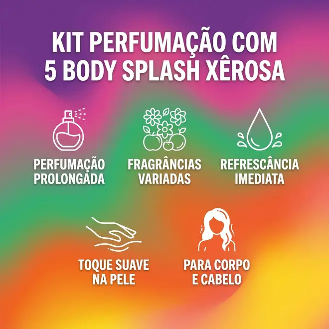 Body Splash Salon Line Xêrosa Glamour Chic 200ml