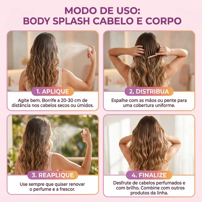 Body Splash Salon Line Xêrosa Glamour Chic 200ml