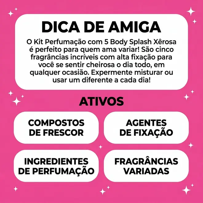 Body Splash Salon Line Xêrosa Rosé Intense 200ml