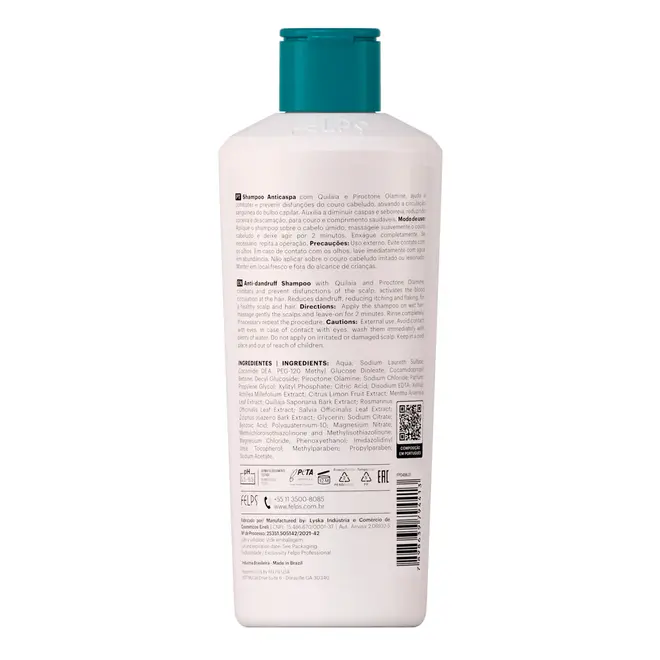 Shampoo Anticaspa Felps Professional Equilíbrio 250ml