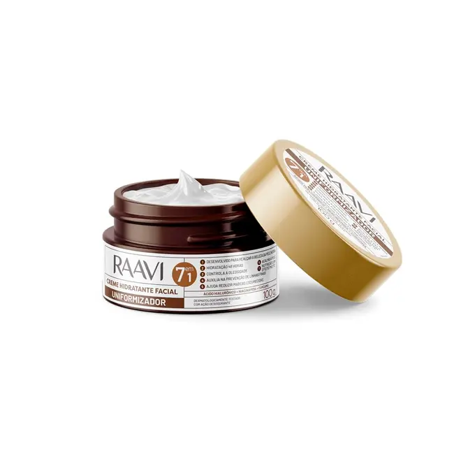 Creme Hidratante Facial Uniformizador Raavi 100g