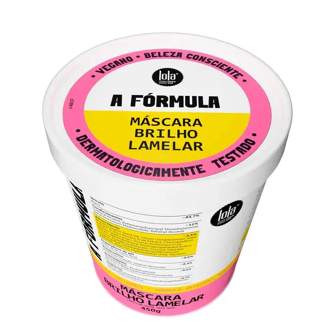 Máscara Lola A Fórmula Brilho Lamelar 450g