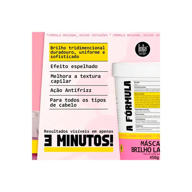 Máscara Capilar Lola Bossa Crespos & Cachos 450g