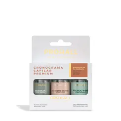 Kit Cronograma Capilar Phohall Premium com 3 Ampolas 15ml