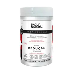 Creme de Massagem Corporal D'Agua Natural Pimenta Negra 1kg