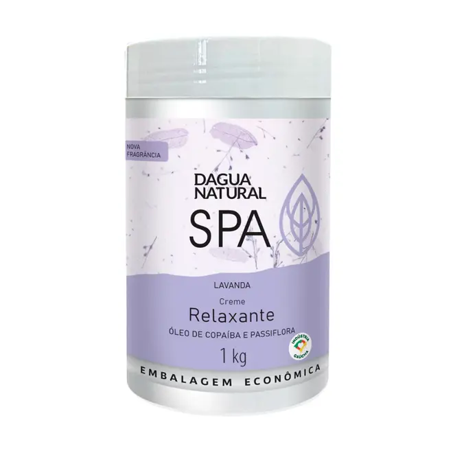 Creme de Massagem Corporal D'Agua Natural Lavanda 1kg