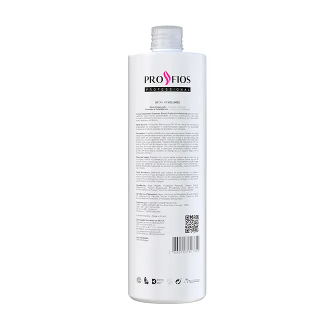 Agua Oxigenada Cremosa Profios 10 Volumes 900ml