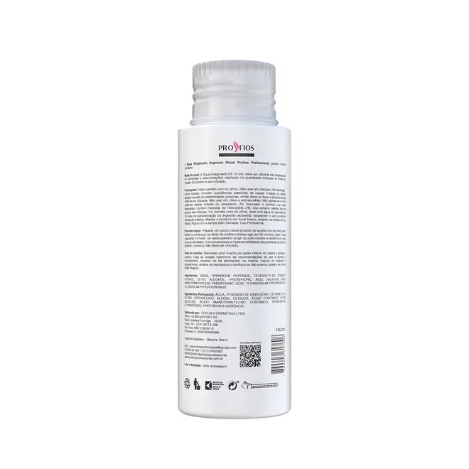 Agua Oxigenada Cremosa Profios 10 Volumes 120ml