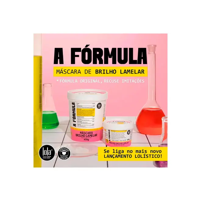 Máscara Lola A Fórmula Brilho Lamelar 100g